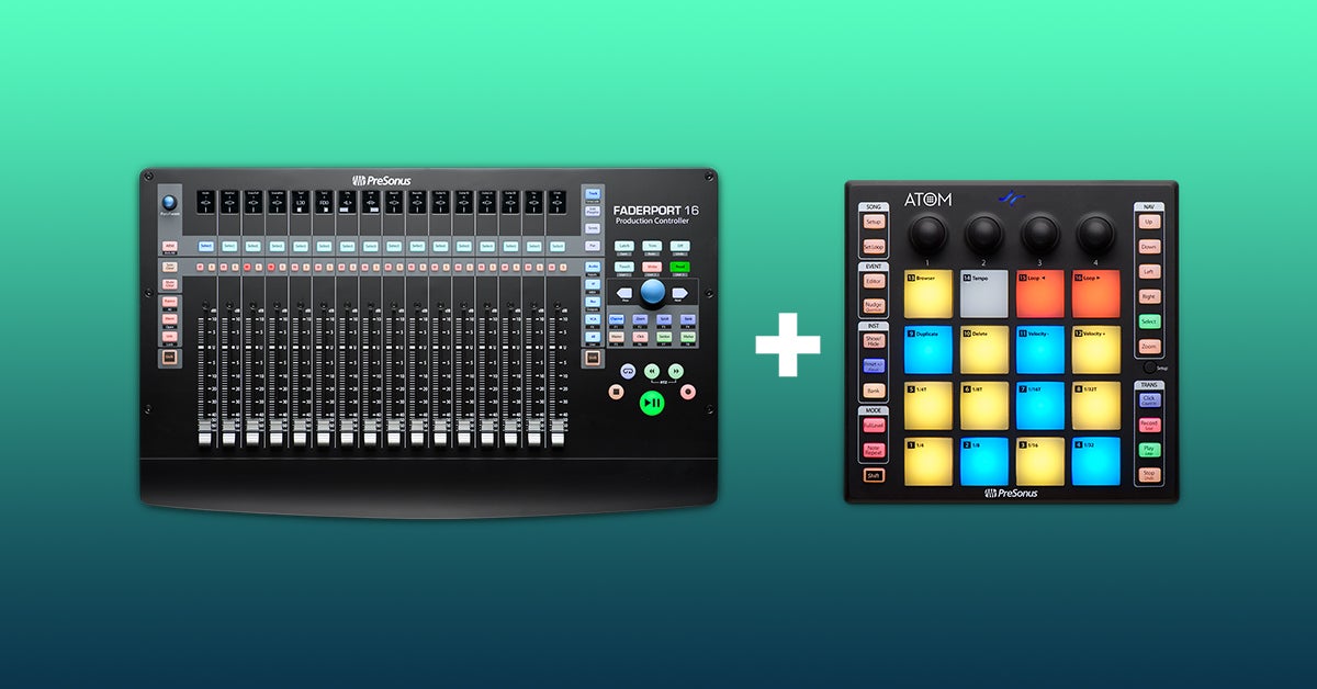 Free PreSonus Atom with your FaderPort 16 purchase!