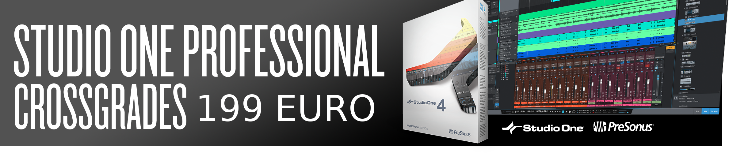 Sale on PreSonus Studio One Crossgrade!